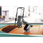 MOXOM MX-VS39 Car Mobile Holder – Strong Suction Cup + Gravity Auto-Lock Clamp System