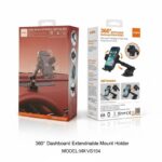 MOXOM MX-VS164 Car Phone Holder – 360° Rotation, Adjustable, One-Handed Operation, 4–7 Inch Compatibility