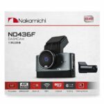 Nakamichi ND436F 4K UHD Dash Cam – WiFi, G-Sensor, Parking Mode, 3” IPS Screen, 256GB Support