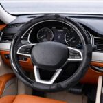 Car Honeycomb Design Steering Cover – Honeycomb & Carbon Fiber Grip, Durable, Stylish & Easy to Fit S44