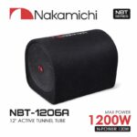 Nakamichi NBT-1206A Active Tunnel Tube Subwoofer – Powerful 12” Bass Tube with Built-In Amp