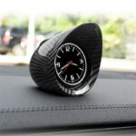 Luminous Car Interior Dashboard Clock Glossy Carbon
