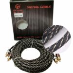 ORTAWAY 5M High Purity RCA Cable – Premium Gold-Plated Audio Cable for Car Amplifier, Subwoofer & Stereo Connection