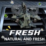 Fighter Jet Plane Design Car AC Vent Clip Perfume with Natural Fragrance