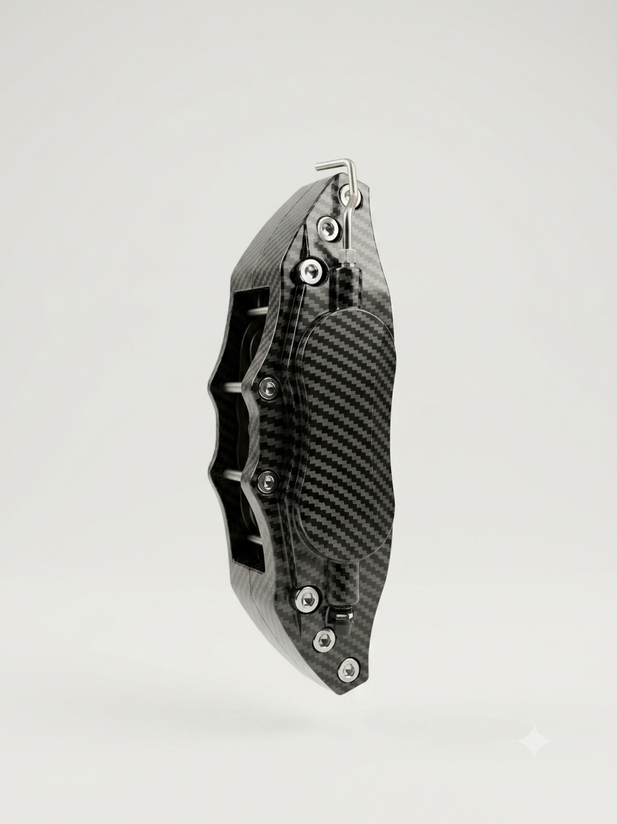 Universal Carbon Fiber Brake Caliper Covers | Premium Heat-Resistant Decorative Caliper Cover Set Universal Carbon Fiber Brake Caliper Covers | Premium Heat-Resistant Decorative Caliper Cover Set - Image 1