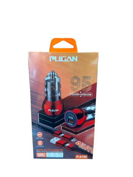 Pugan 95W 4-in-1 Super Fast Charger with PD 50W & USB 45W Output Pugan 95W 4-in-1 Super Fast Charger with PD 50W & USB 45W Output - Image 1